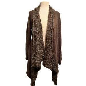 Boston Proper Brown Open Cardigan Size XS